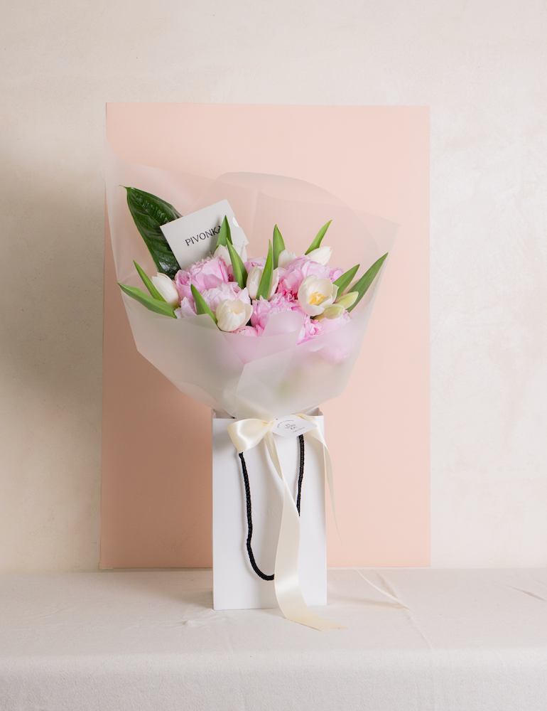 PEONIES + TULIPS