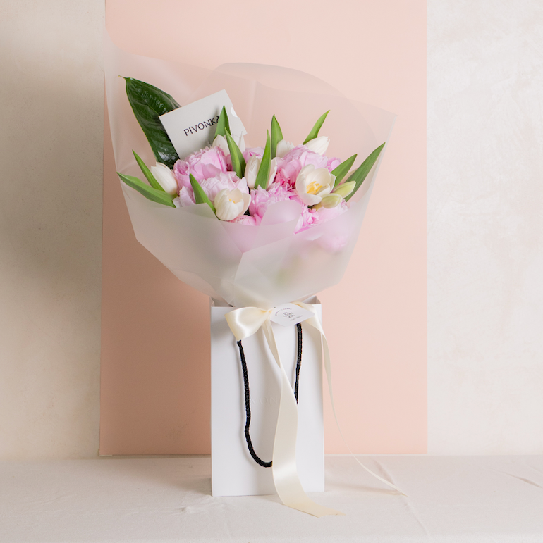 PEONIES + TULIPS