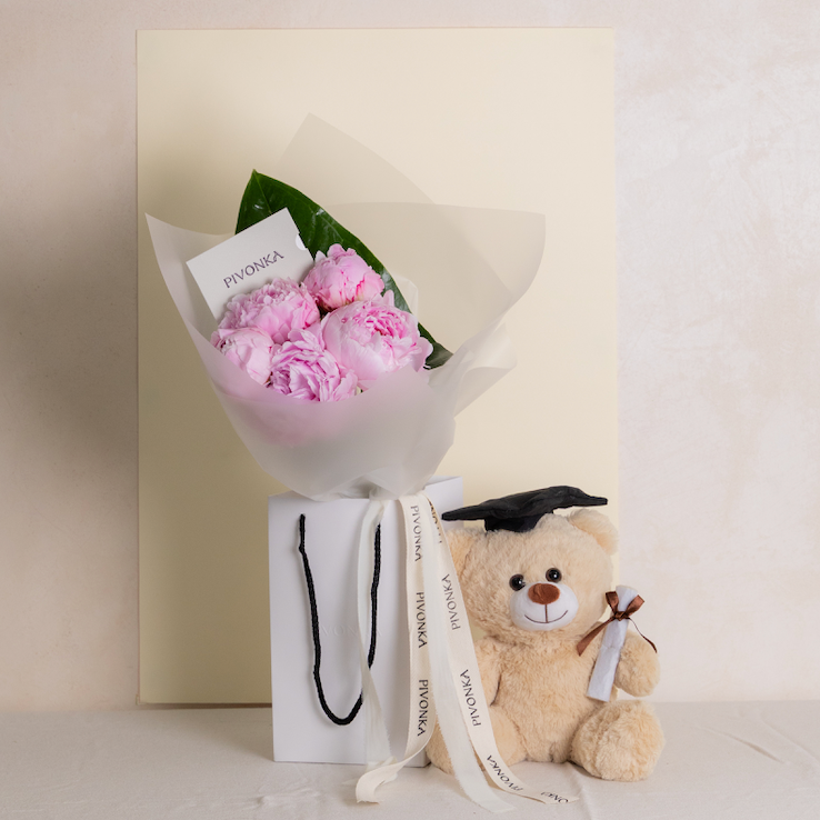 PEONY FLOWER BAG + PELUCHE