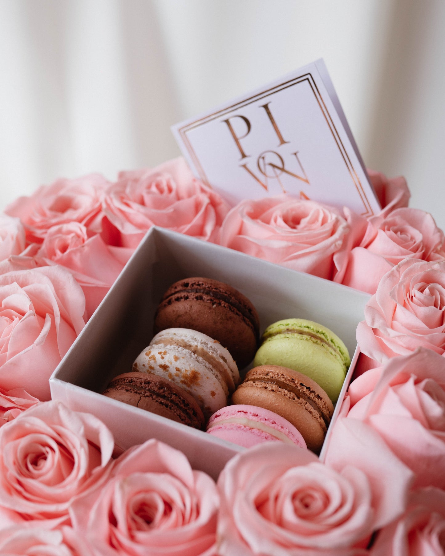 25 ROSAS y 6 MACARONS