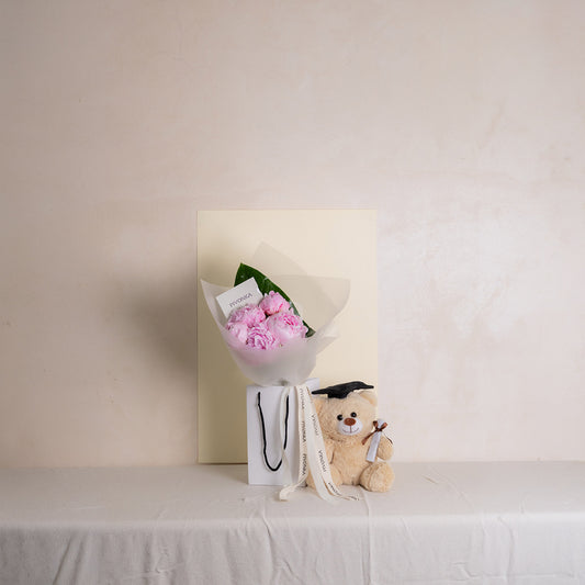 PEONY FLOWER BAG + PELUCHE