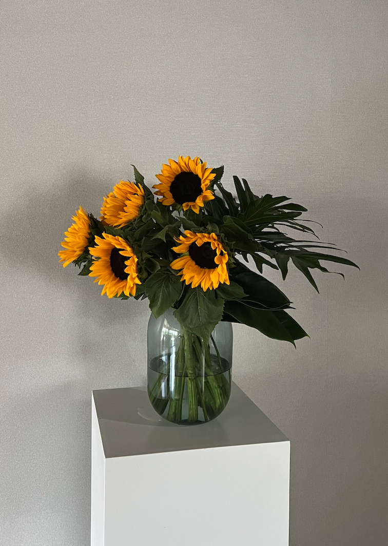 GIRASOLES EN VIDRIO SOPLADO