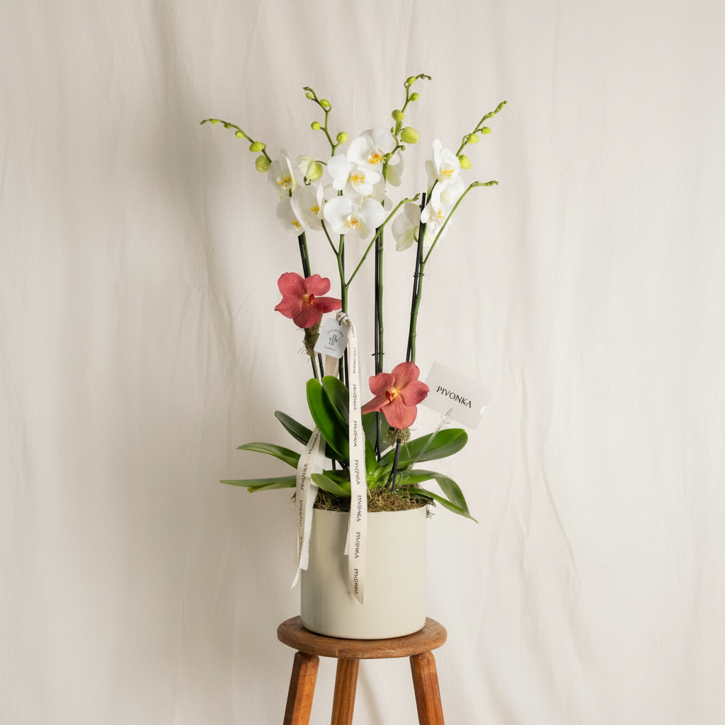 ORQUIDEA DOBLE CON VANDAS