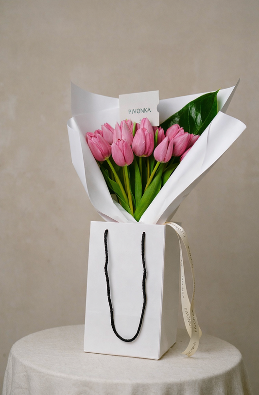 RAMO TULIPANES ROSAS