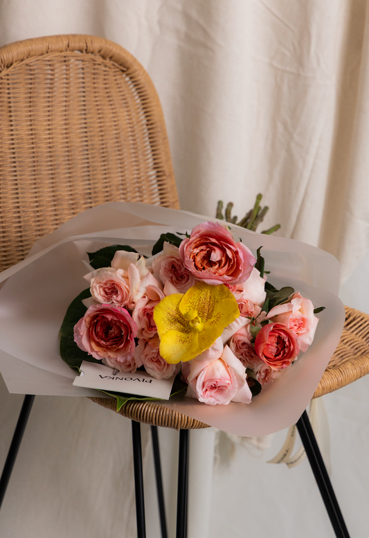 BOUQUET CORAZÓN DE ROSA