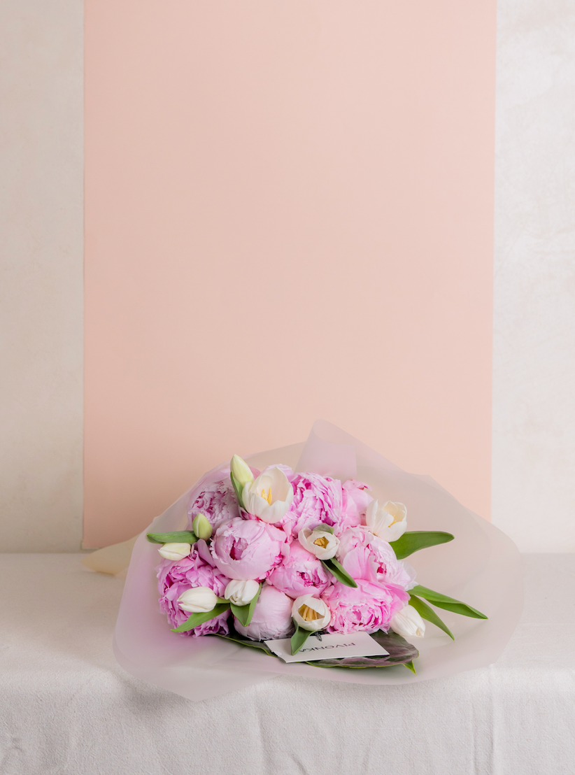 PEONIES + TULIPS