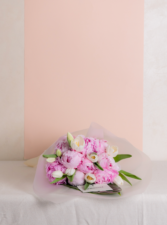 PEONIES + TULIPS