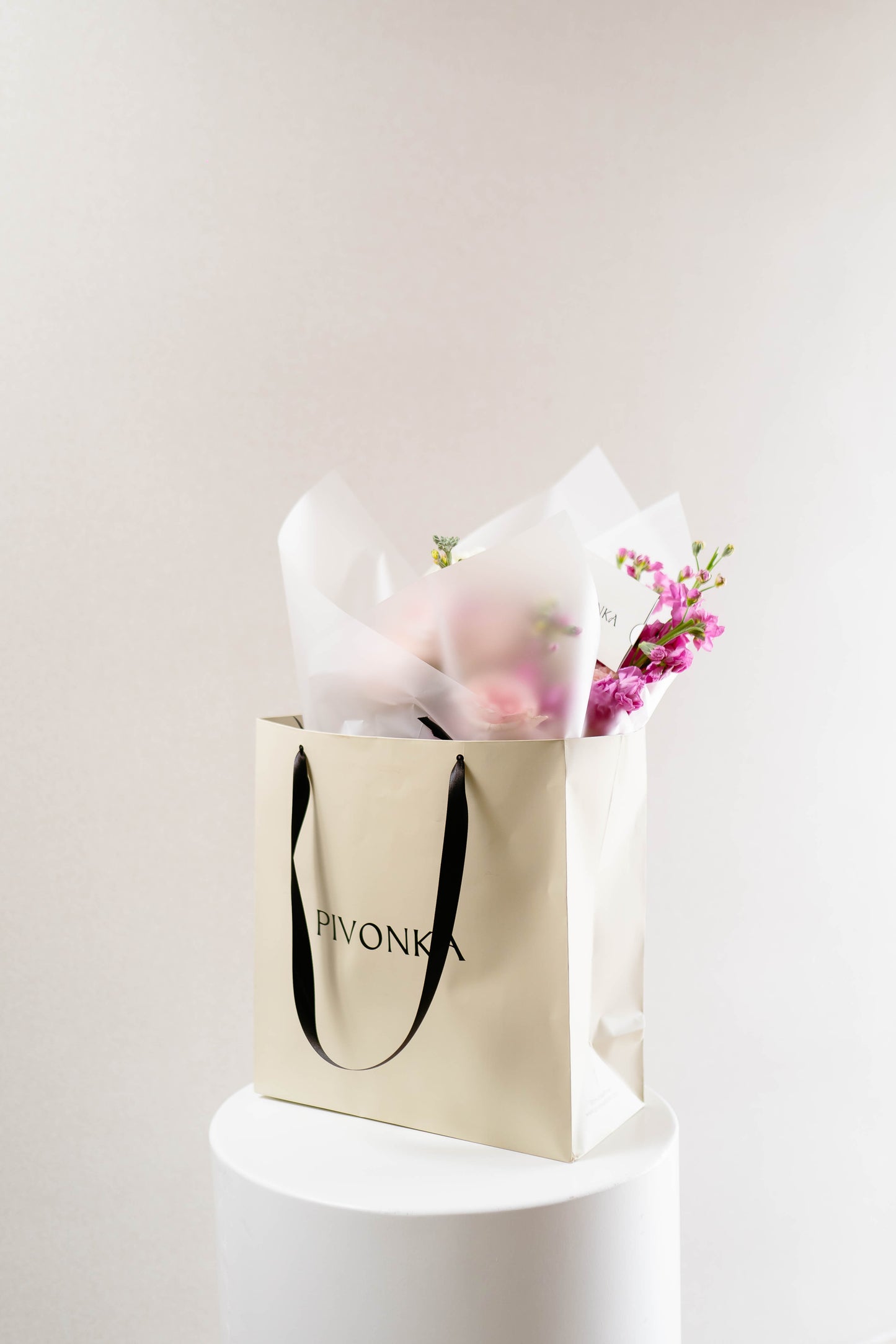 PINK FLOWER BAG