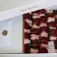 Pivonka Flores. Aurora. Rosas rojas y rosas en caja blanca. 